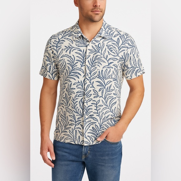 Marine Layer Other - Marine Layer Vintage Hawaiian Print SS Cotton Rayon Shirt | Size Small | NEW